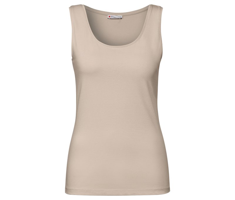 Street One Basic-Top - Damen - Gr. 44 - beige