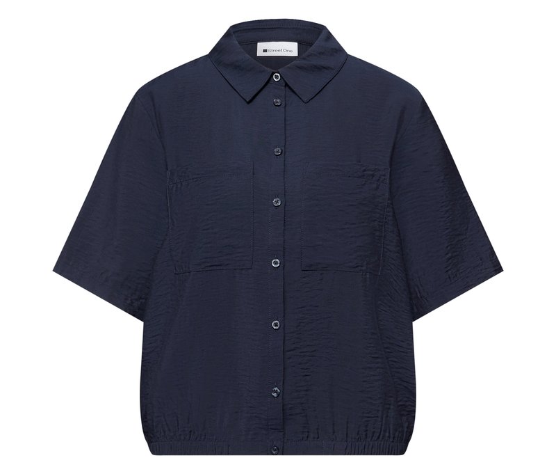 Street One Hemdbluse - Damen - Gr. 44 - dunkelblau
