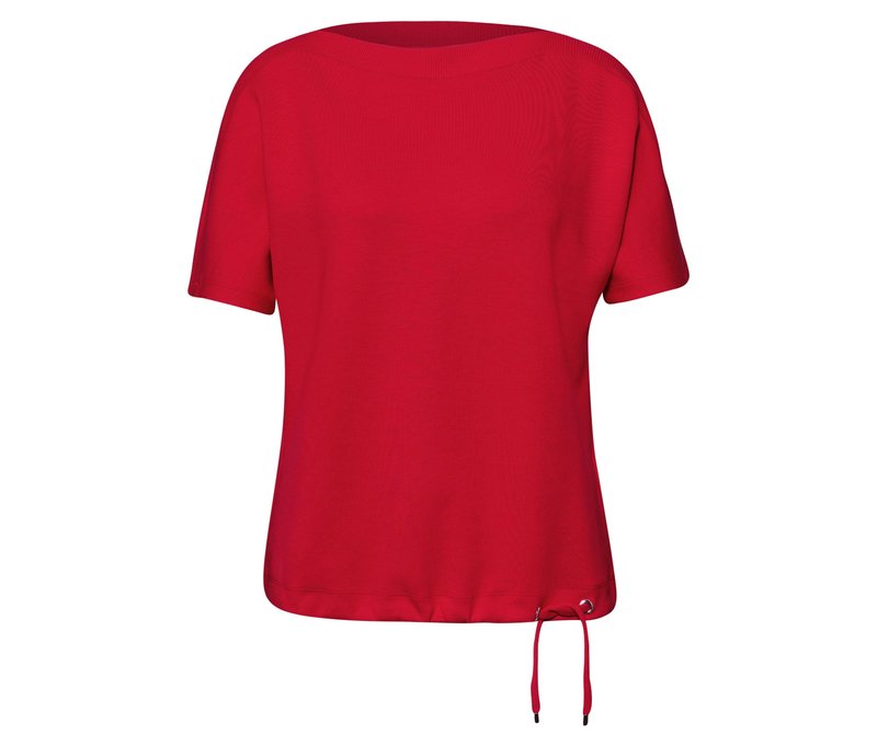 Street One Kurzarmshirt - Damen - Gr. 44 - rot