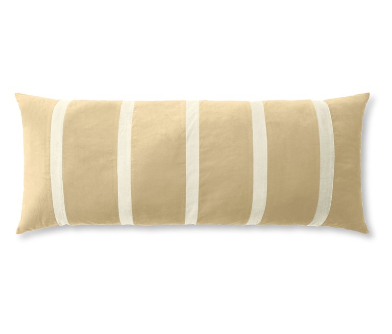 Tchibo - Essenza Samt-Dekokissen »Isole« mit Füllung - beige