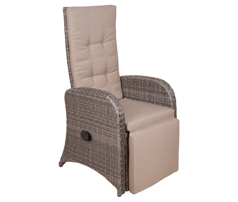 Tchibo - 2 Relaxsessel »Salerno« - 63x73x110cm - dunkelgrau - Aluminium / Kunststoff / Polyester