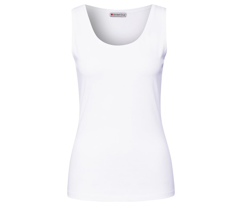 Street One Basic-Top - Damen - Gr. 36 - weiß