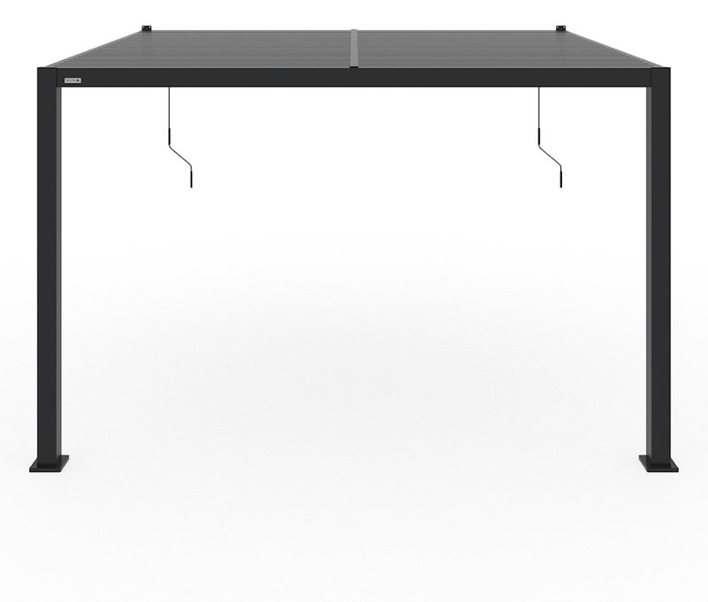 Sojag Lamellen-Terrassen-Überdachung - 1x13x268cm - schwarz - Aluminium / Stahl