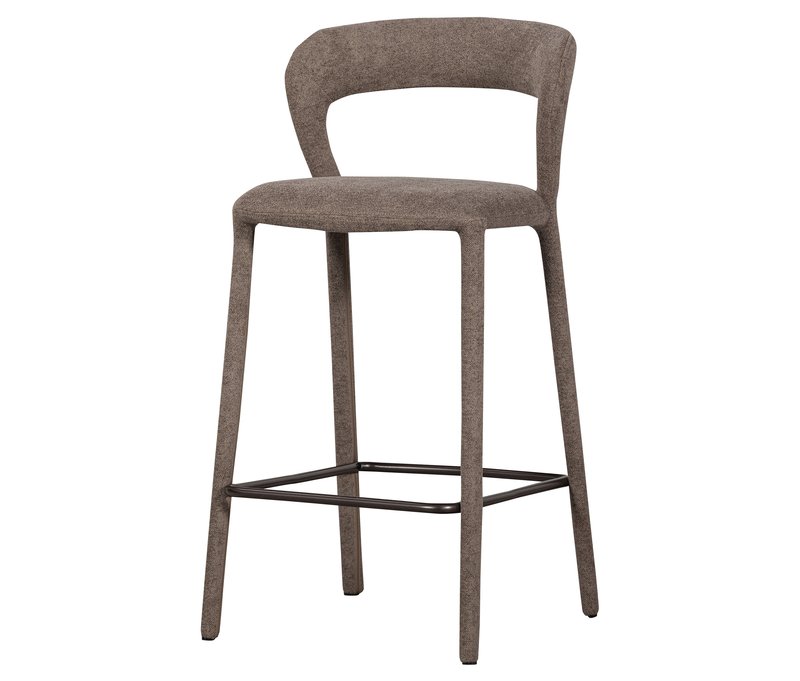 Tchibo - Woood Barhocker »Noble« - 48x52x95cm - taupe - Holz / Polyester