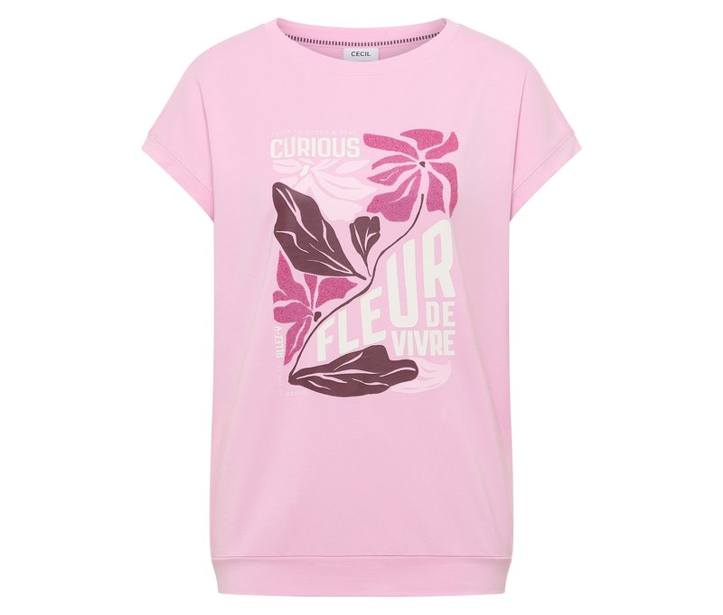 Tchibo - Cecil Placement-Shirt - Damen - Gr. XL - rosa