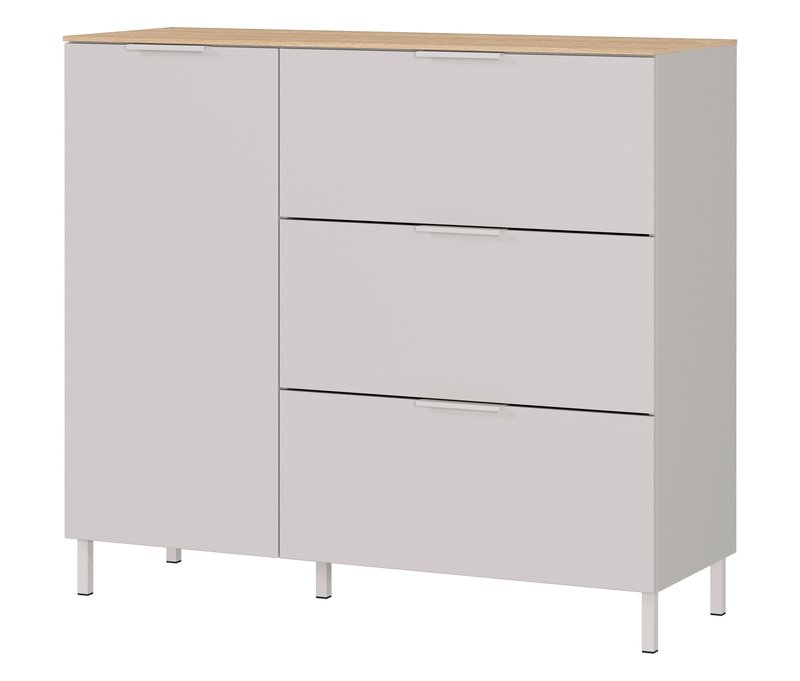 Tchibo - Kommode »Savoca« - 109x40x98cm - braun - Holz / Metall