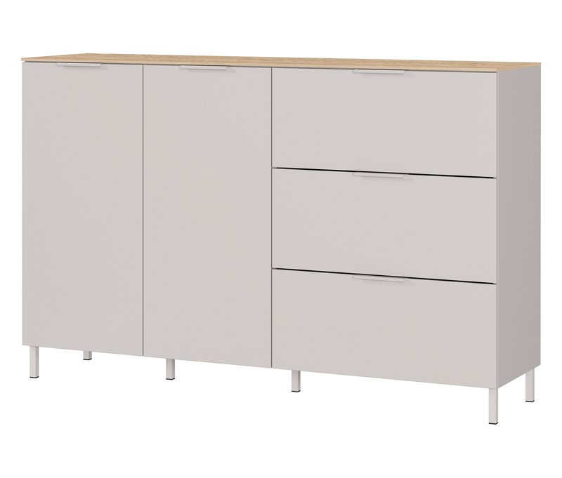 Tchibo - Sideboard »Savoca« - 151x40x98cm - braun - Holz / Metall