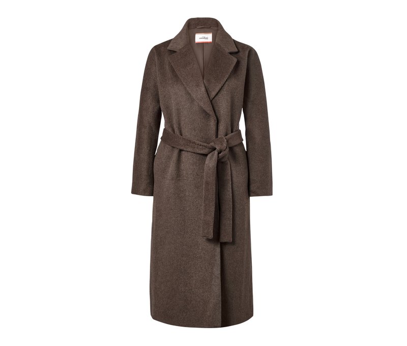 Tchibo - Mantel aus Wollmix - Damen - Gr. 42 - braun