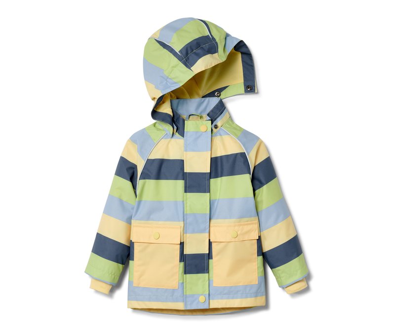 Tchibo - Kleinkind-Regenjacke - Gr. 110/116 - bunt/gestreift