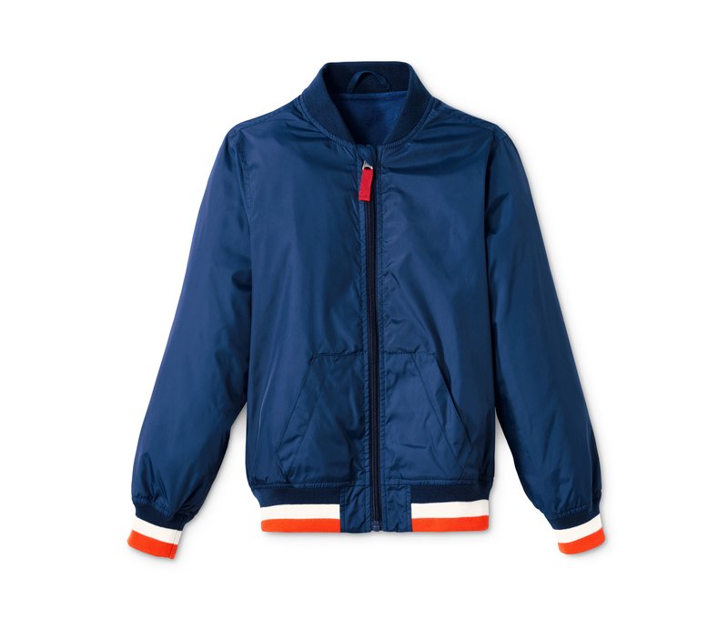 Tchibo - Bomberjacke mit recyceltem Material - Jungen - Gr. 146/152 - dunkelblau