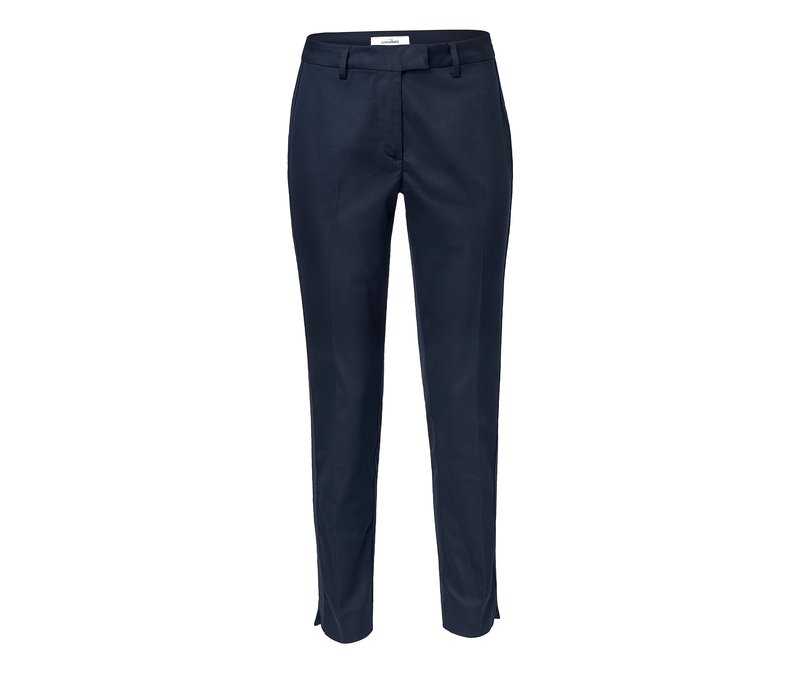 Tchibo - Knöchellange Hose mit Galonstreifen - Damen - Gr. 52 - dunkelblau
