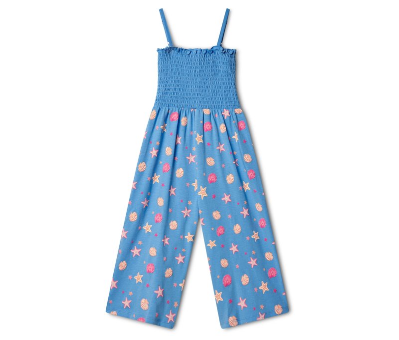 Tchibo - Kinder-Jumpsuit in 7/8-Länge - Mädchen - Gr. 110/116 - blau