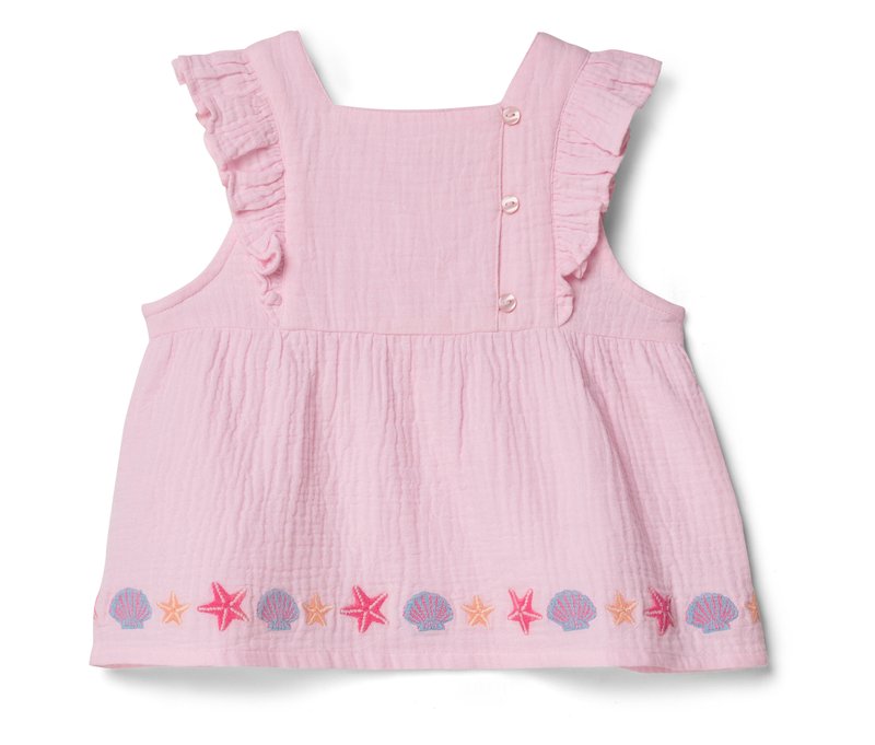 Tchibo - Kinder-Musselin-Bluse - Baby - Gr. 74/80 - rosa