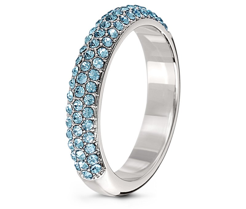Tchibo - Ring Pavé - Damen - Gr. 19 - silber
