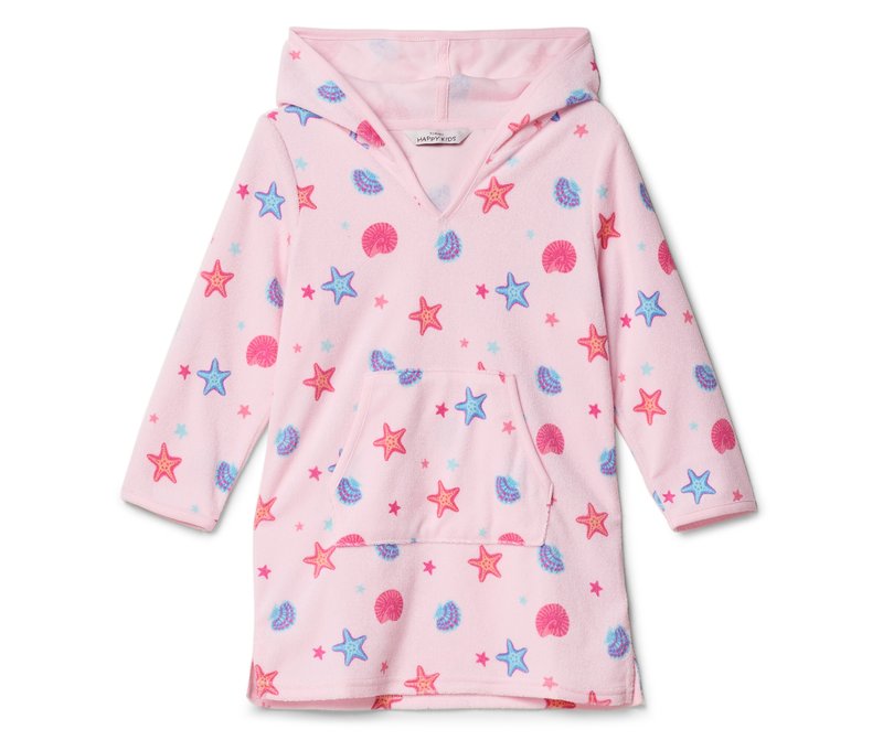 Tchibo - Leichter Kinder-Frottierponcho - Baby - Gr. 86/92 - rosa/print