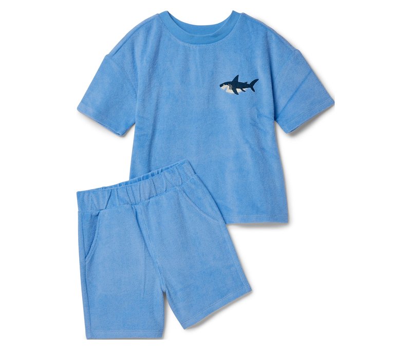 Tchibo - Kinder-Frottier-Set - Kinder - Gr. 110/116 - dunkelblau