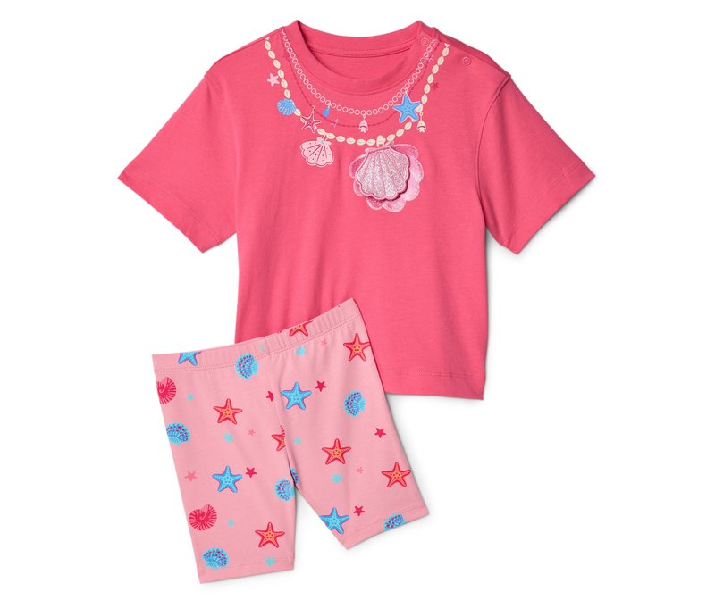 Tchibo - Kinder-T-Shirt mit Radler - Baby - Gr. 86/92 - rosa