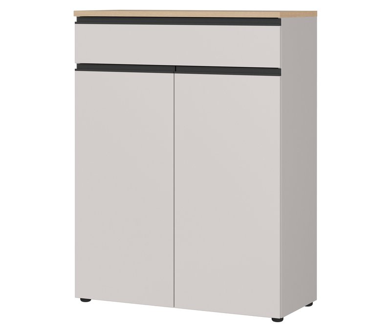 Tchibo - Schuhschrank »Cormano« - 90x41x120cm - schwarz - Holz / Metall / Kunststoff