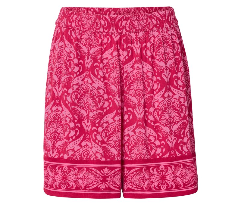 Tchibo - Bedruckte Webshorts - Damen - Gr. 48 - pink/print