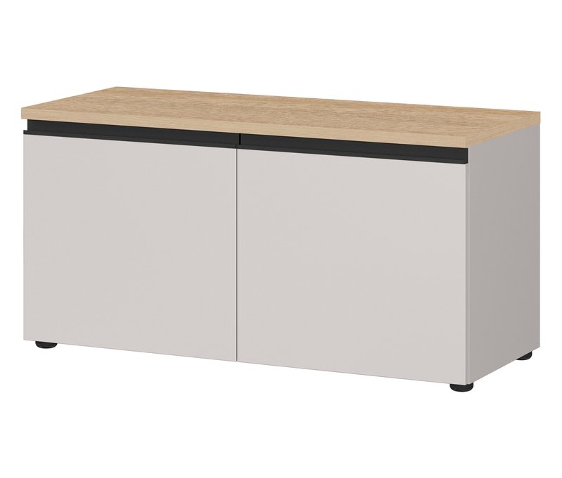 Tchibo - Schuhbank »Cormano« - 96x41x49cm - schwarz - Holz / Metall / Kunststoff