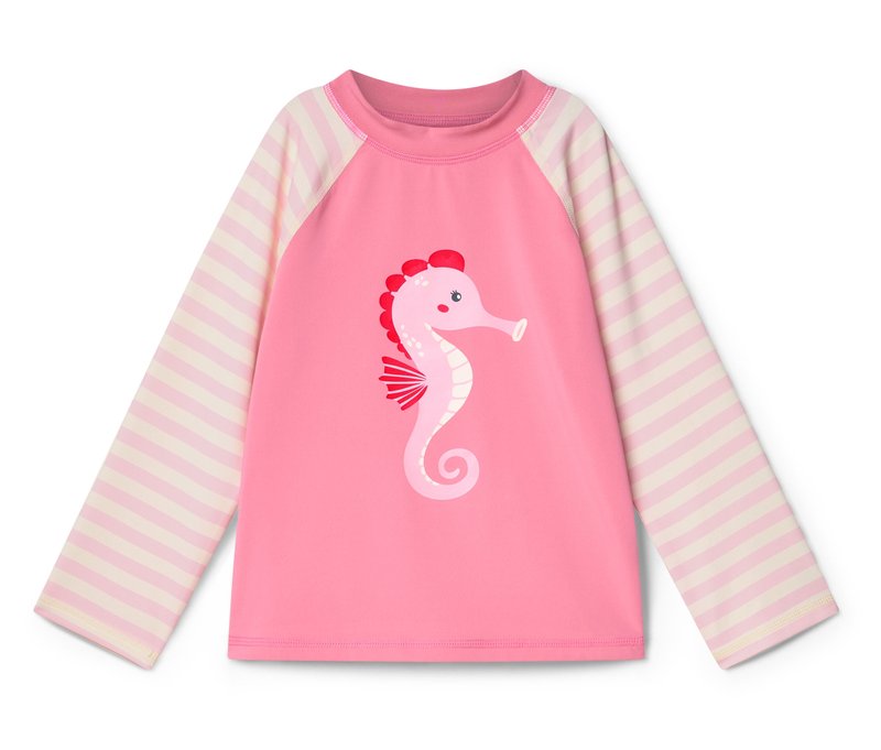 Tchibo - Kinder-Shirt mit UV-Schutzfaktor 50+ - Mädchen - Gr. 98/104 - weiß/print