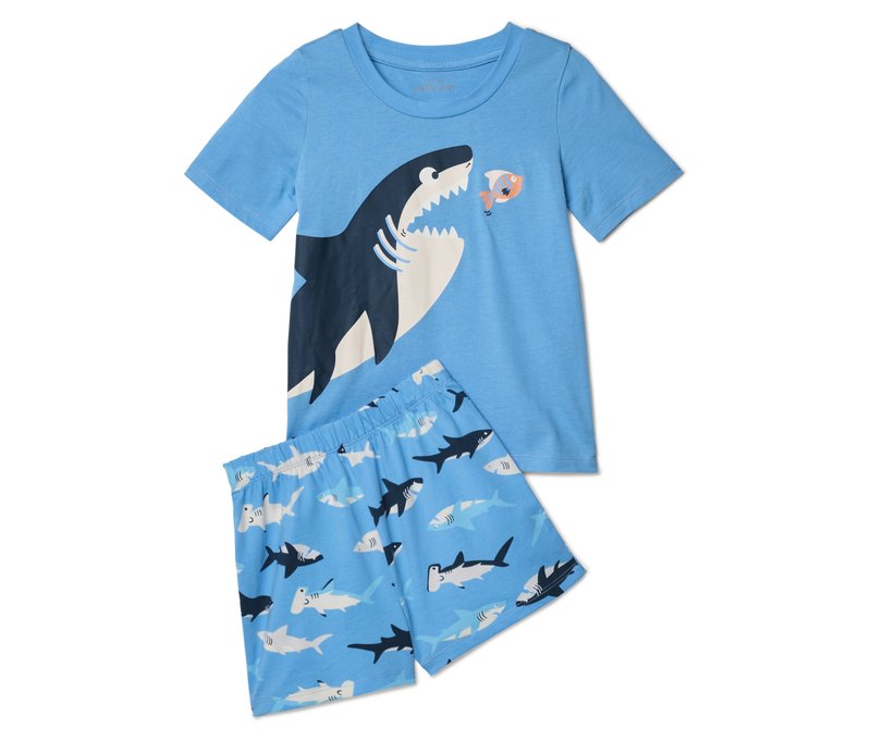 Tchibo - 2 Kinder-Shorty-Pyjamas - Jungen - Gr. 122/128 - orange/print