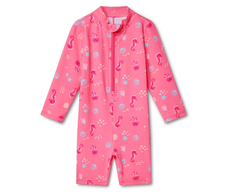 Tchibo - Baby-Einteiler mit UV-Schutzfaktor 50+ - Mädchen - Gr. 98/104 - pink/print