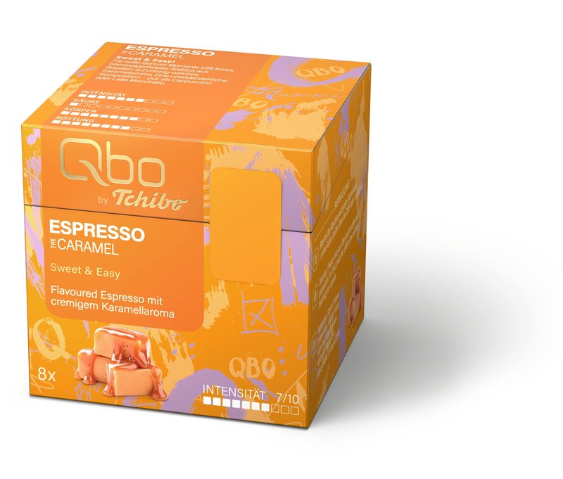Qbo Flavoured Espresso Caramel - Intensität: 7/10