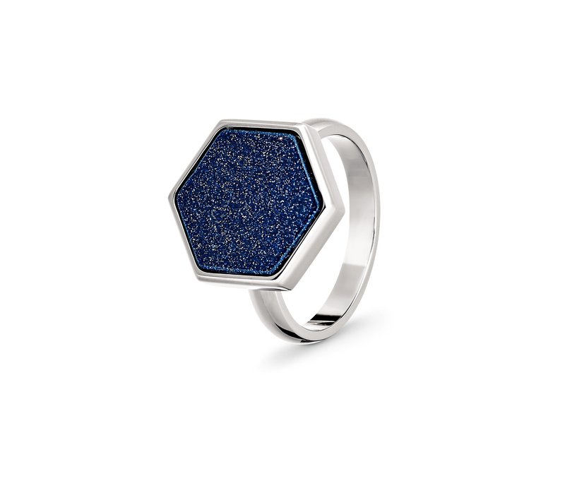 Tchibo - Ring Sternenhimmel - Damen - Gr. 17 - silber