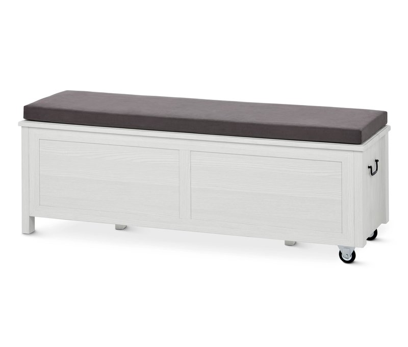 Tchibo - Sitzbank mit Truhenfunktion - 130x41x50cm - schwarz - Holz / Metall / Polyester