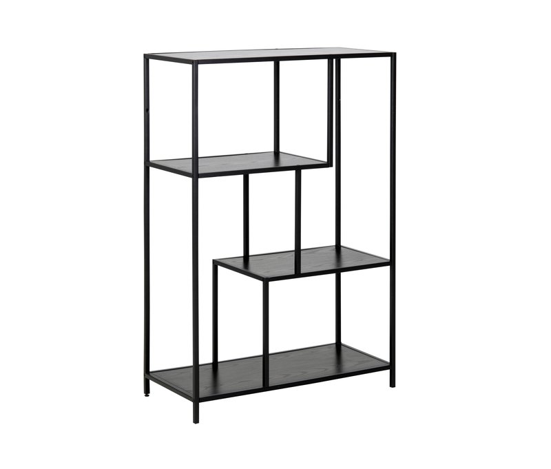 Tchibo - Bücherregal - 77x35x114cm - schwarz - Metall / Holz