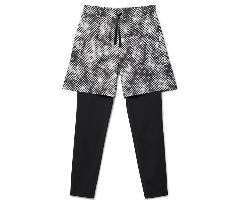 Tchibo - Kinder-Sporttight mit Shorts - Kinder - Gr. 146/152 - silber