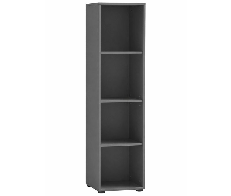 Tchibo - Regal »Metz« - 38,2x38,2x150cm - anthrazit - Holz / Metall / Kunststoff