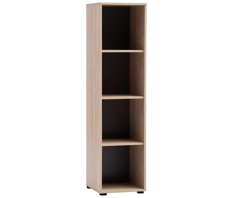 Tchibo - Regal »Arezzo« - 38,2x38,2x150cm - schwarz - Holz / Metall / Kunststoff
