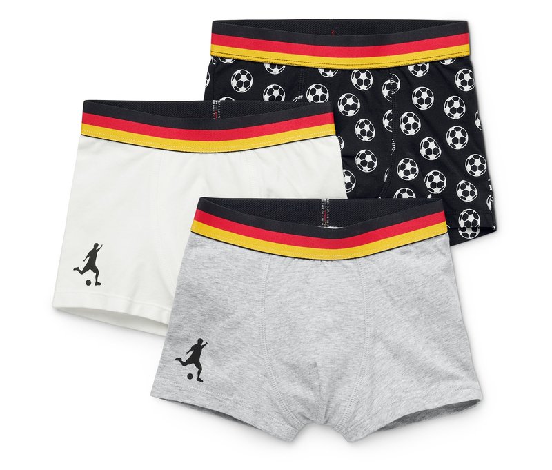 Tchibo - 3 Kinder-Slipboxer - Jungen - Gr. 122/128 - schwarz