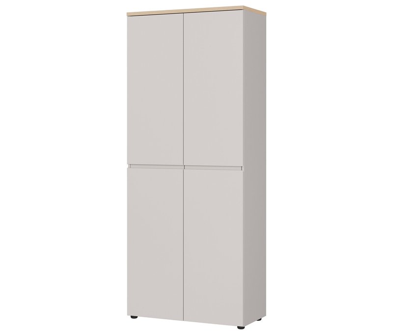 Tchibo - Aktenschrank »Lissabon« - 80x40x197cm - braun - Holz / Kunststoff
