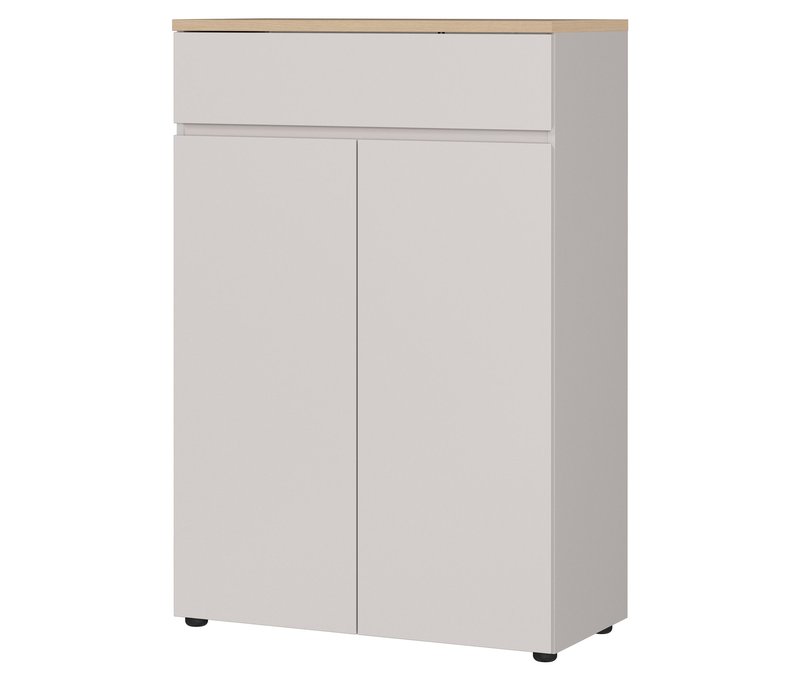 Tchibo - Aktenschrank »Lissabon« - 80x40x120cm - braun - Holz / Kunststoff