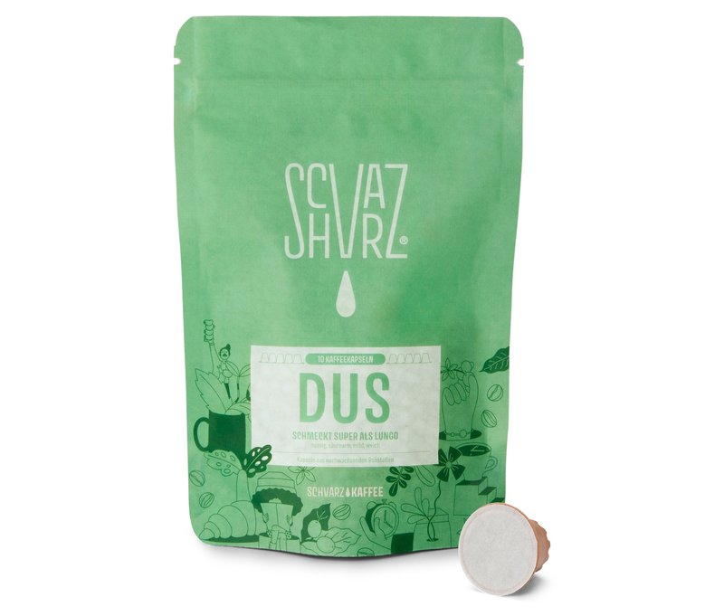 Schvarz - DUS Lungo - 10 Kapseln - Intensität: 5/6
