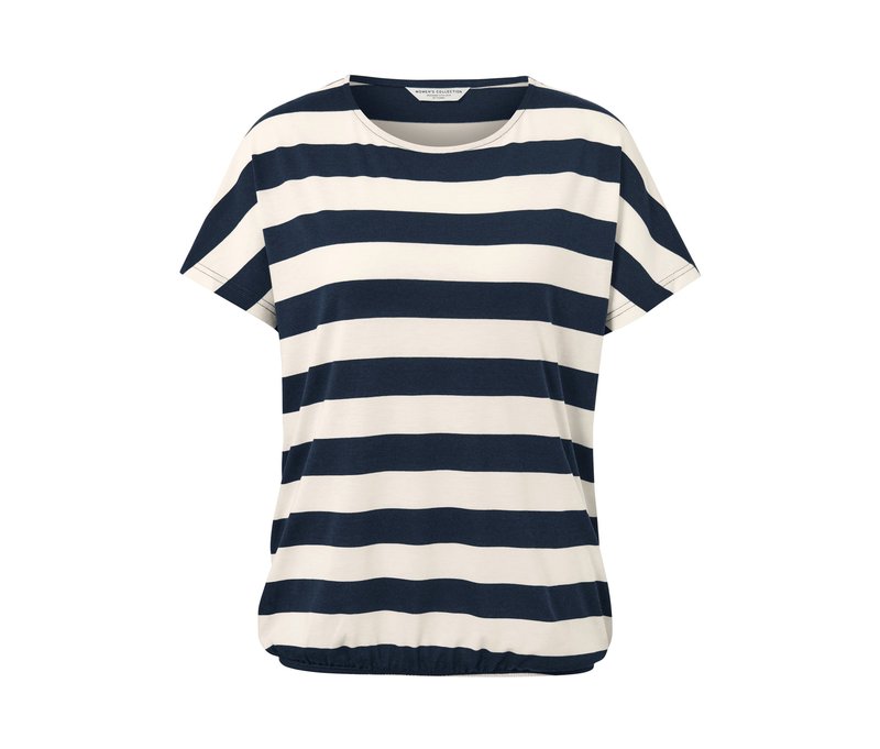 Tchibo - Gestreiftes Blusenshirt - Damen - Gr. XL - dunkelblau/gestreift