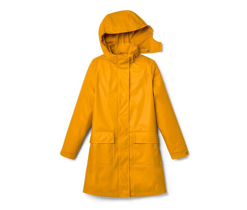 Tchibo - Kinder-Regenparka »Friesennerz« - Mädchen - Gr. 134/140 - gelb