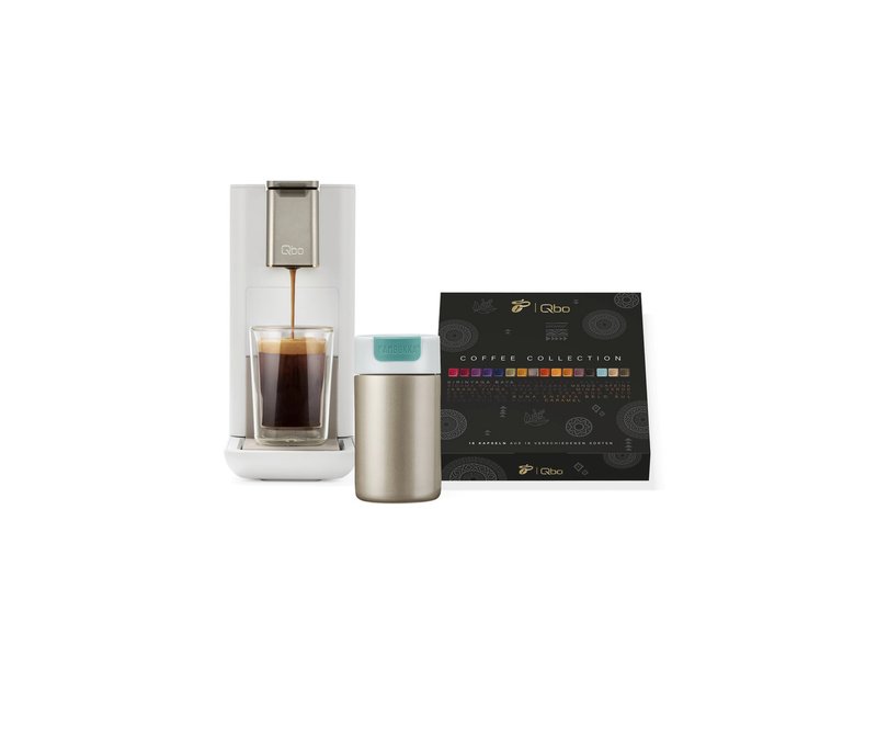 »Qbo Iconic« Kapselmaschine, Set To-Go mit Kambukka Becher