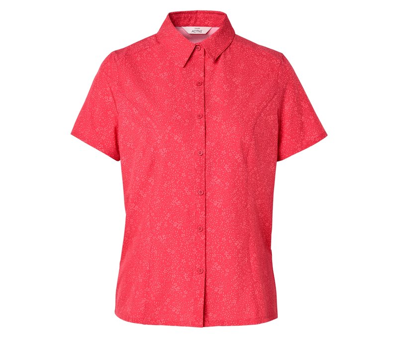 Tchibo - Outdoorbluse - Damen - Gr. 42 - rot/geblümt