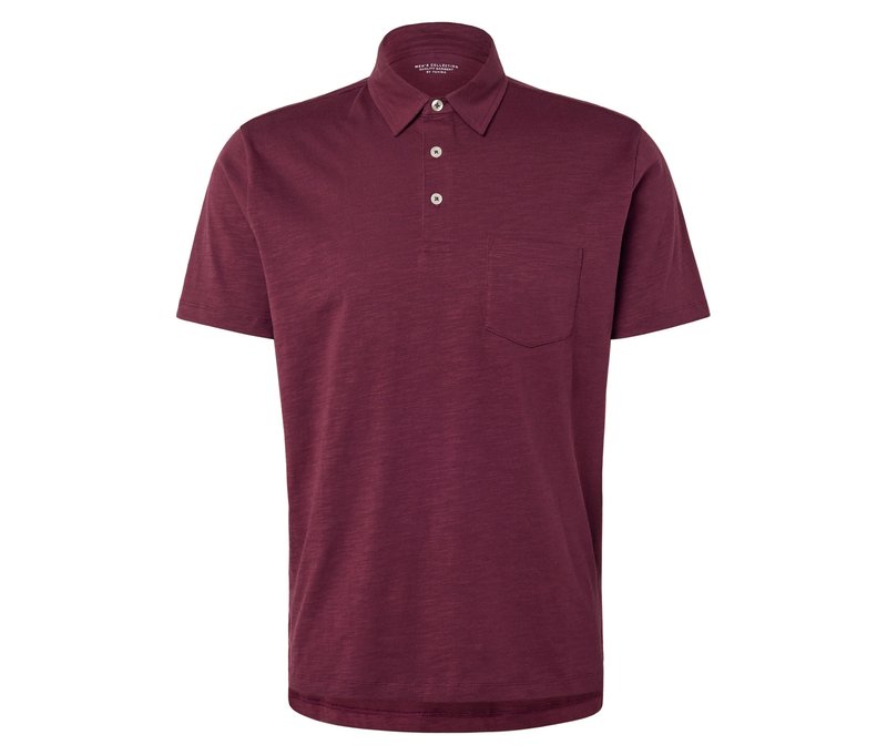 Tchibo - Jersey-Poloshirt - Herren - Gr. S - dunkelrot
