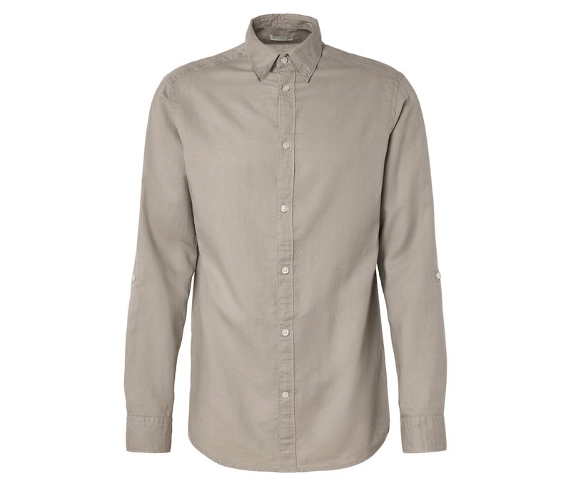 Tchibo - Hemd mit Leinen - Herren - Gr. XXL - beige
