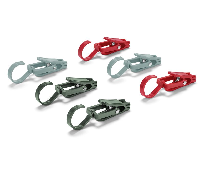 Tchibo - 6 Outdoor-Clips - mintgrün