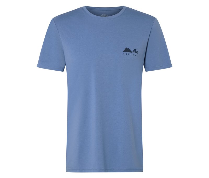 Tchibo - Outdoor-T-Shirt - Herren - Gr. XL - hellblau/print