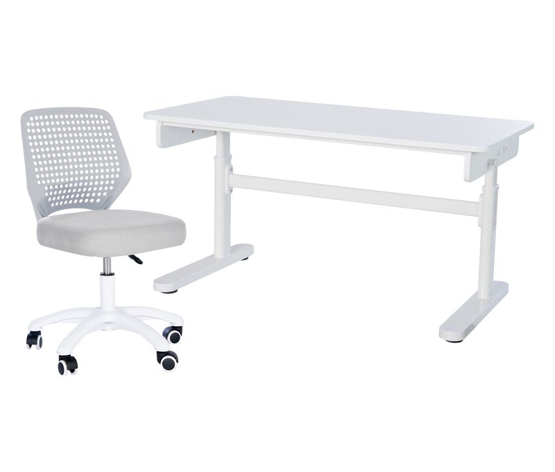roba Kinderschreibtisch und Bürostuhl - 110x60x62cm - weiß -