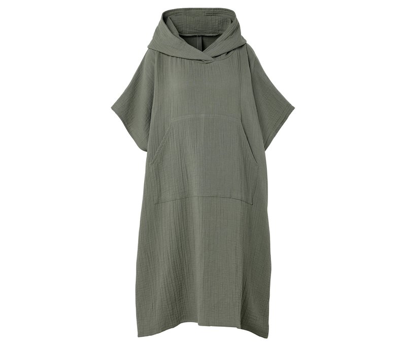 Tchibo - Musselin-Umzieh-Poncho - khaki