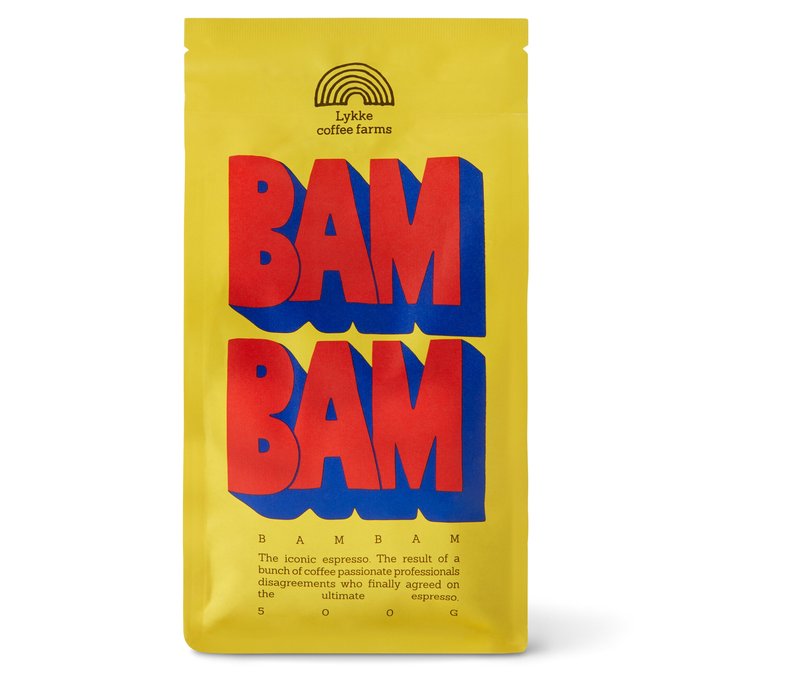 Tchibo - Lykke - BAM BAM Espresso - 500 g Ganze Bohne - Intensität: 4/6