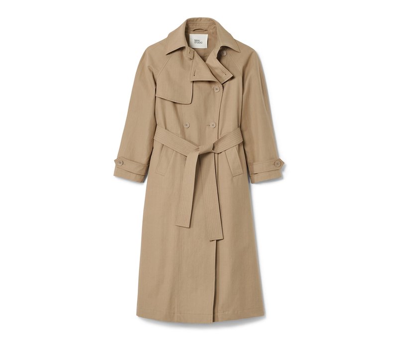 Nah/Studio Trenchcoat - Baumwolle - Gr. 34 - braun